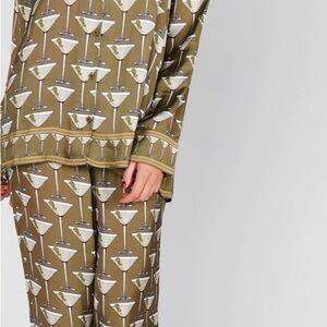 Show Me Your MuMu Olive Martini Print Pajama Set